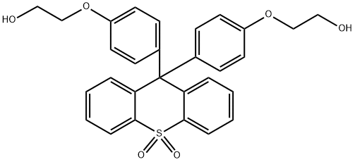 9,9-双(4-(2-羟基乙氧基)苯基)-9H-硫杂蒽 10,10-二氧化物, 2762922-32-5, 结构式