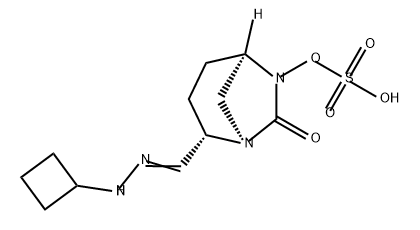 (2S,5R)-2-(N-cyclobutylcarbamimidoyl)-7-oxo-1,6-diazabicyclo[3.2.1]octan-6-yl hydrogensulfate,2763071-74-3,结构式