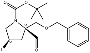 rel-tert-Butyl (2R,4S)-2-((benzyloxy)methyl)-4-fluoro-2-formylpyrrolidine-1-carboxylate|对叔丁基 (2R,4S)-2-((苯甲氧基)甲基)-4-氟-2-甲酰基吡咯烷-1-羧酸酯