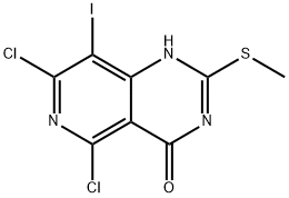 2763158-54-7 5,7-二氯-8-碘-2-(甲硫基)嘧啶[4,3-D]嘧啶-4(3H)-酮