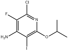 2-氯-3-氟-5-碘-6-异丙氧基吡啶-4-胺,2763160-57-0,结构式