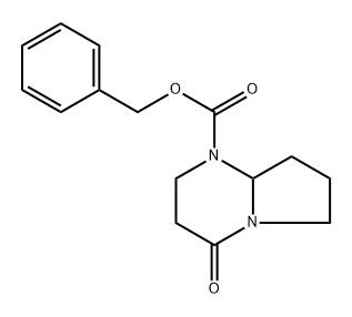 Benzyl 4-oxohexahydropyrrolo[1,2-a]pyrimidine-1(2H)-carboxylate Structure