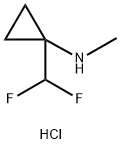 Cyclopropanamine, 1-(difluoromethyl)-N-methyl-, hydrochloride (1:1)|1-(二氟甲基)-N-甲基环丙烷-1-胺盐酸盐