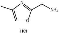 2-Oxazolemethanamine, 4-methyl-, hydrochloride (1:2) Structure