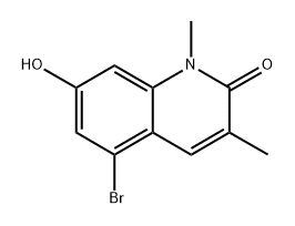 5-Bromo-7-hydroxy-1,3-dimethylquinolin-2(1H)-one Structure