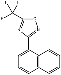 3-(naphthalen-1-yl)-5-(trifluoromethyl)-1,2,4-oxadiazole 结构式