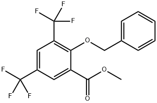 Methyl 2-(benzyloxy)-3,5-bis(trifluoromethyl)benzoate 结构式