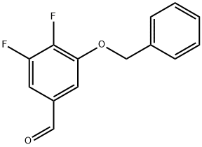 3-(Benzyloxy)-4,5-difluorobenzaldehyde Structure