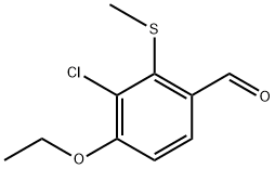 3-Chloro-4-ethoxy-2-(methylthio)benzaldehyde,2764728-89-2,结构式