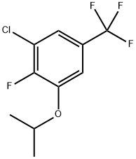 1-Chloro-2-fluoro-3-isopropoxy-5-(trifluoromethyl)benzene Struktur