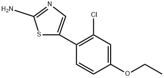 5-(2-Chloro-4-ethoxyphenyl)thiazol-2-amine Structure