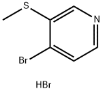 4-Bromo-3-(methylthio)pyridine hydrobromide Struktur