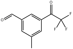 3-Methyl-5-(2,2,2-trifluoroacetyl)benzaldehyde,2764729-62-4,结构式