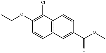 Methyl 5-chloro-6-ethoxy-2-naphthoate Struktur