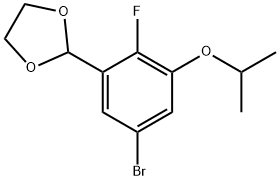2-(5-Bromo-2-fluoro-3-isopropoxyphenyl)-1,3-dioxolane Struktur