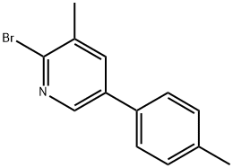 2-Bromo-3-methyl-5-(p-tolyl)pyridine Structure