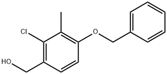 (4-(Benzyloxy)-2-chloro-3-methylphenyl)methanol Structure