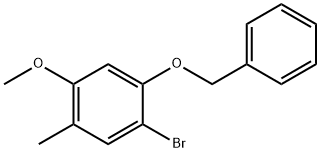 1-(Benzyloxy)-2-bromo-5-methoxy-4-methylbenzene 化学構造式
