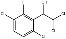 Benzenemethanol, 3,6-dichloro-α-(dichloromethyl)-2-fluoro- Structure