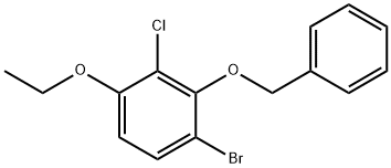 2-(Benzyloxy)-1-bromo-3-chloro-4-ethoxybenzene Structure