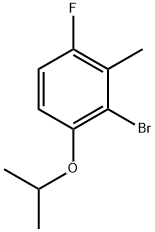 2-Bromo-4-fluoro-1-isopropoxy-3-methylbenzene,2764732-02-5,结构式