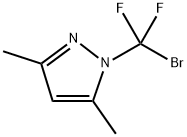 1-(Bromodifluoromethyl)-3,5-dimethyl-1H-pyrazole Struktur