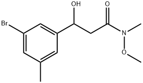 3-(3-BROMO-5-METHYLPHENYL)-3-HYDROXY-N-METHOXY-N-METHYLPR,2764733-42-6,结构式