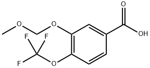 3-(Methoxymethoxy)-4-(trifluoromethoxy)benzoic acid 结构式