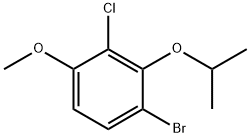 1-Bromo-3-chloro-2-isopropoxy-4-methoxybenzene Struktur