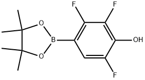 2,3,6-Trifluoro-4-(4,4,5,5-tetramethyl-1,3,2-dioxaborolan-2-yl)phenol Structure