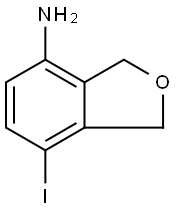 7-碘-1,3-二氢异苯并呋喃-4-胺 结构式
