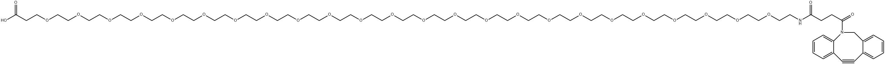 DBCO-PEG24-acid Structure