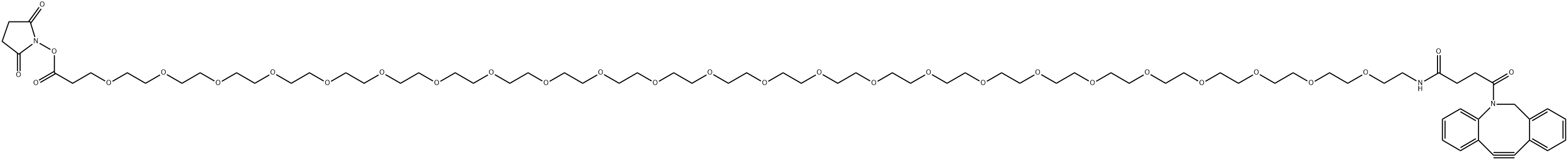 二苯并环辛炔-PEG24-NHS酯,2765066-38-2,结构式