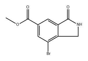 7-溴-3-氧代异二氢吲哚-5-羧酸甲酯,2765076-71-7,结构式
