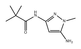 N-(5-氨基-1-甲基-1H-吡唑-3-基)新戊酰胺 结构式