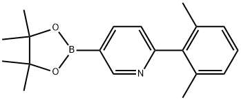 2-(2,6-Dimethylphenyl)-5-(4,4,5,5-tetramethyl-1,3,2-dioxaborolan-2-yl)pyridine,2765104-86-5,结构式