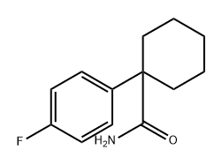 1-(4-fluorophenyl)cyclohexanecarboxamide 结构式