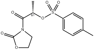 (R) - 1-oxo-1 - (2-oxoxoxazolidine-3-yl) propyl-2-yl-4-methylbenzoate Structure