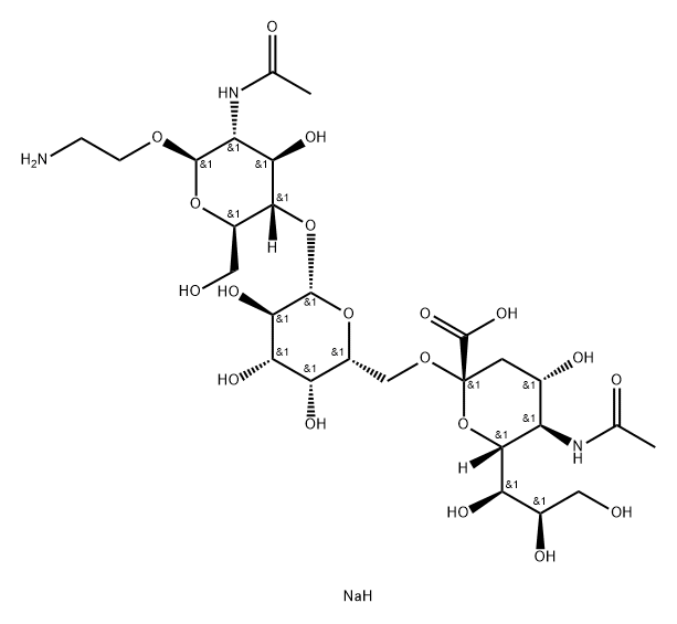 NEU5ACΑ(2-6)GALΒ(1-4)GLCNAC-Β-乙胺, 2765625-81-6, 结构式