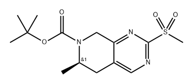 tert-Butyl (R)-6-methyl-2-(methylsulfonyl)-5,8-dihydropyrido[3,4-d]pyrimidine-7(6H)-carboxylate Structure