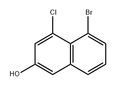 5-溴-4-氯萘-2-醇,2766210-87-9,结构式