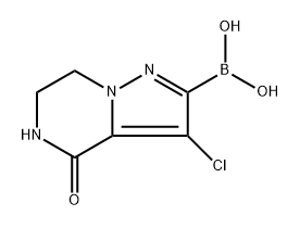 (3-氯-4-氧代-4,5,6,7-四氢吡唑并[1,5-A]吡嗪-2-基)硼酸 结构式