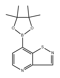 7-(4,4,5,5-四甲基-1,3,2-二氧硼杂环戊烷-2-基)异噻唑并[4,5-B]吡啶, 2766230-86-6, 结构式