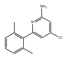 4-氯-6-(2,6-二甲基苯基)吡啶-2-胺 结构式