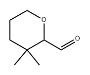 3,3-Dimethyltetrahydro-2H-pyran-2-carbaldehyde Structure