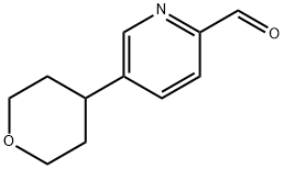 5-(四氢-2H-吡喃-4-基)吡啶甲醛,2766303-00-6,结构式