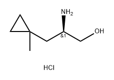 Cyclopropanepropanol, β-amino-1-methyl-, hydrochloride (1:1), (βR)- Struktur