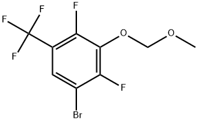 1-Bromo-2,4-difluoro-3-(methoxymethoxy)-5-(trifluoromethyl)benzene Struktur