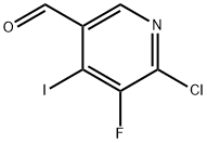 6-chloro-5-fluoro-4-iodonicotinaldehyde Structure