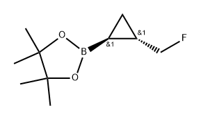 2-((1S,2S)-2-(氟甲基)环丙基)-4,4,5,5-四甲基-1,3,2-二氧硼烷,2766566-87-2,结构式